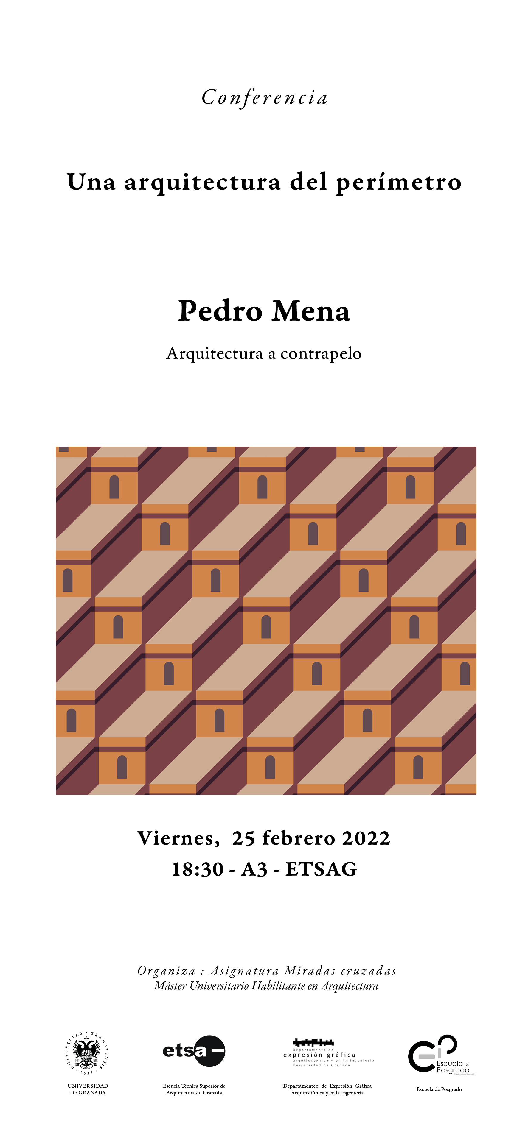 Cartel de la Conferencia de Pedro Mena