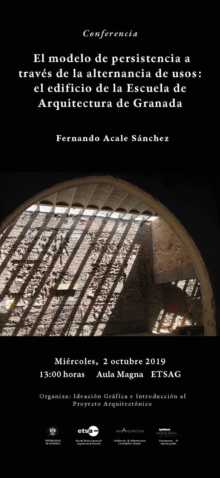 Cartel de la conferencia de Fernando Acale Sánchez