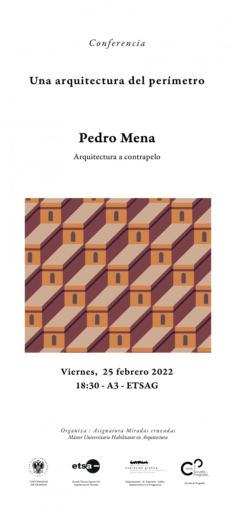 Cartel de la Conferencia de Pedro Mena