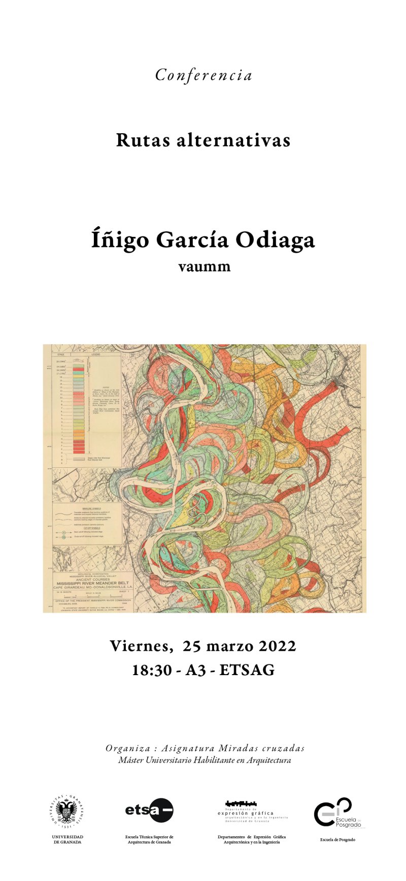 Cartel de la conferencia de Íñigo García Odiaga 