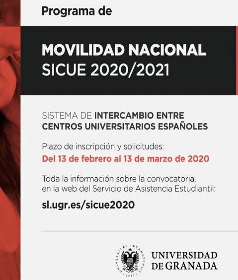 Publicación listado provisional SICUE 2020/2021