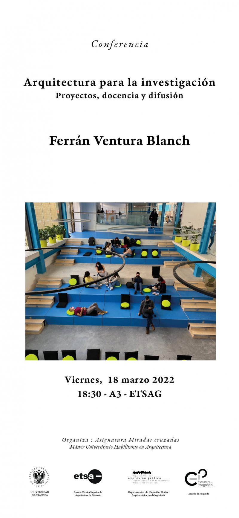 Cartel de la Conferencia de Ferrán Ventura Blanch